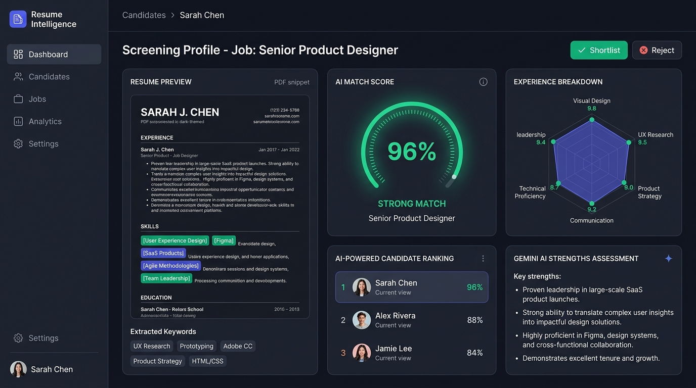 AI Resume Screening System